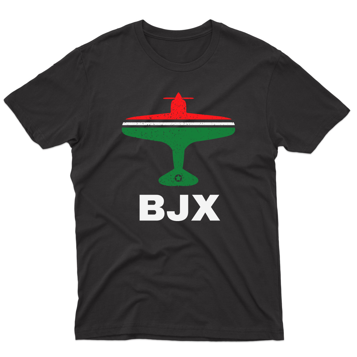 FLY Guanajuato BJX Airport Men's T-shirt | Black