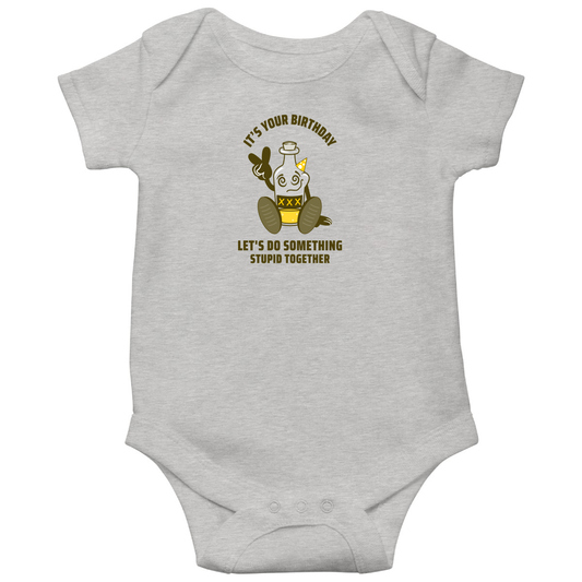 It is your Birthday Baby Bodysuits | Gray