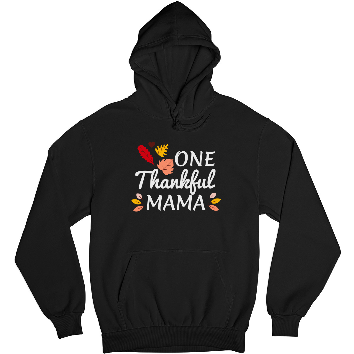 One Thankful Mama Daddy Unisex Hoodie | Black