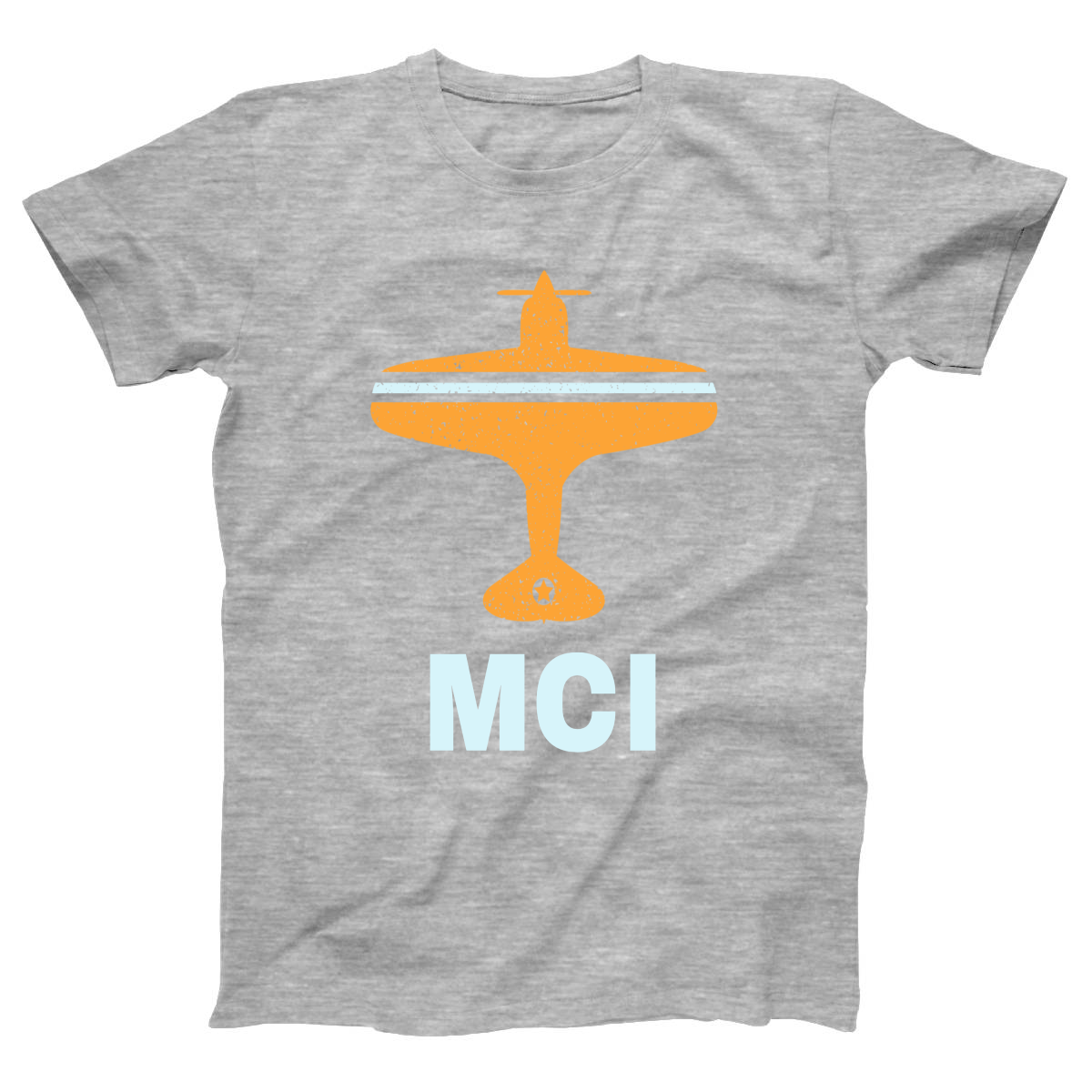 Fly Kansas City MCI Airport Women's T-shirt | Gray