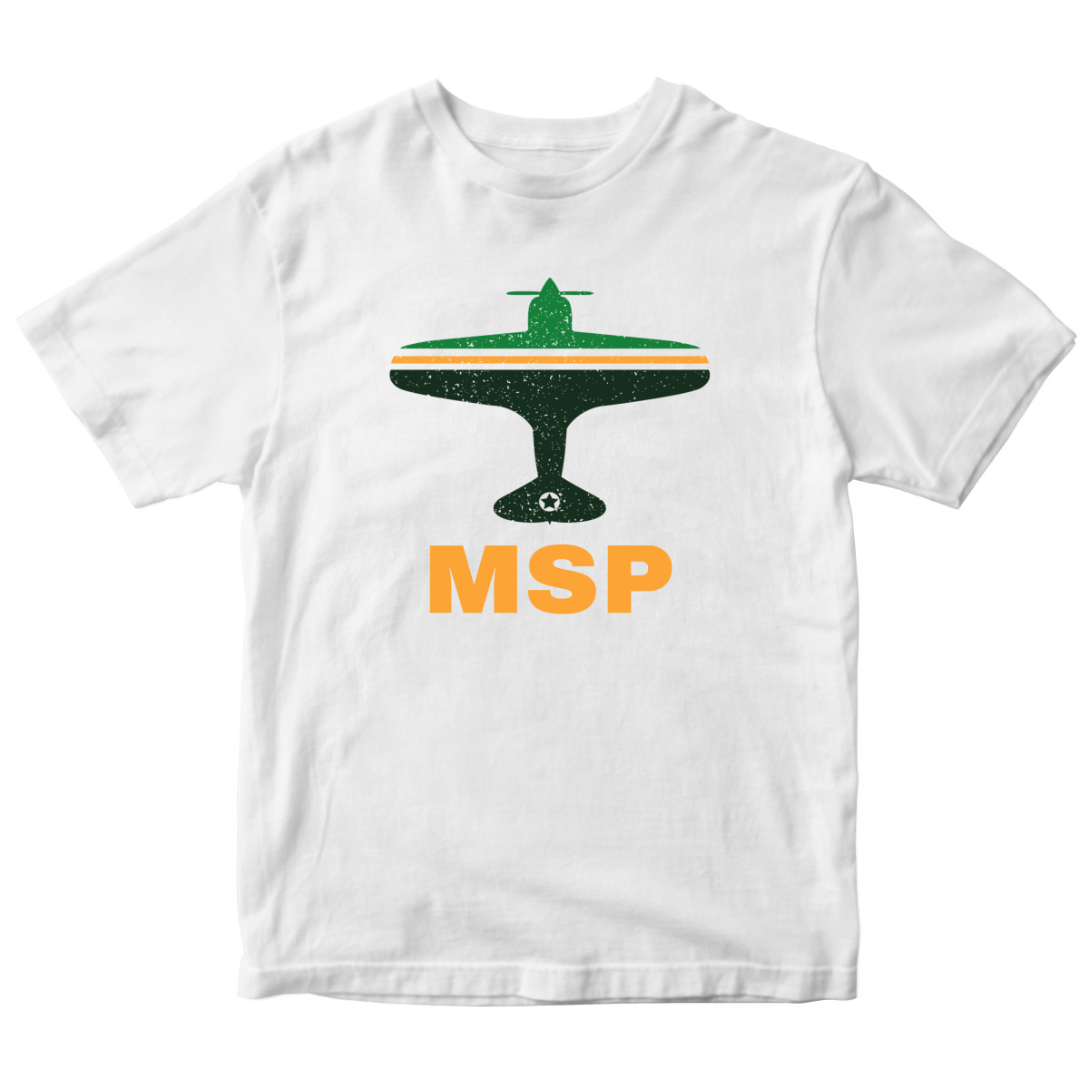 Fly Minneapolis MSP Airport Kids T-shirt | White