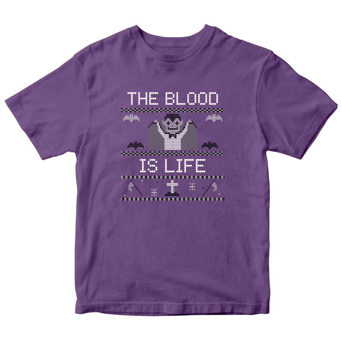The Blood Is Life Kids T-shirt | Purple