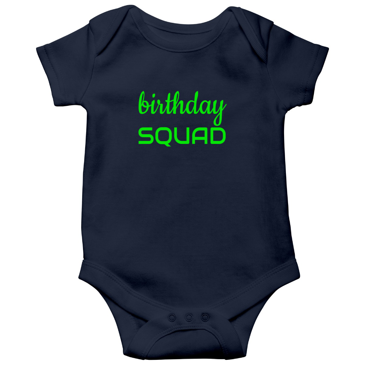 Birthday SQUAD Baby Bodysuits | Navy