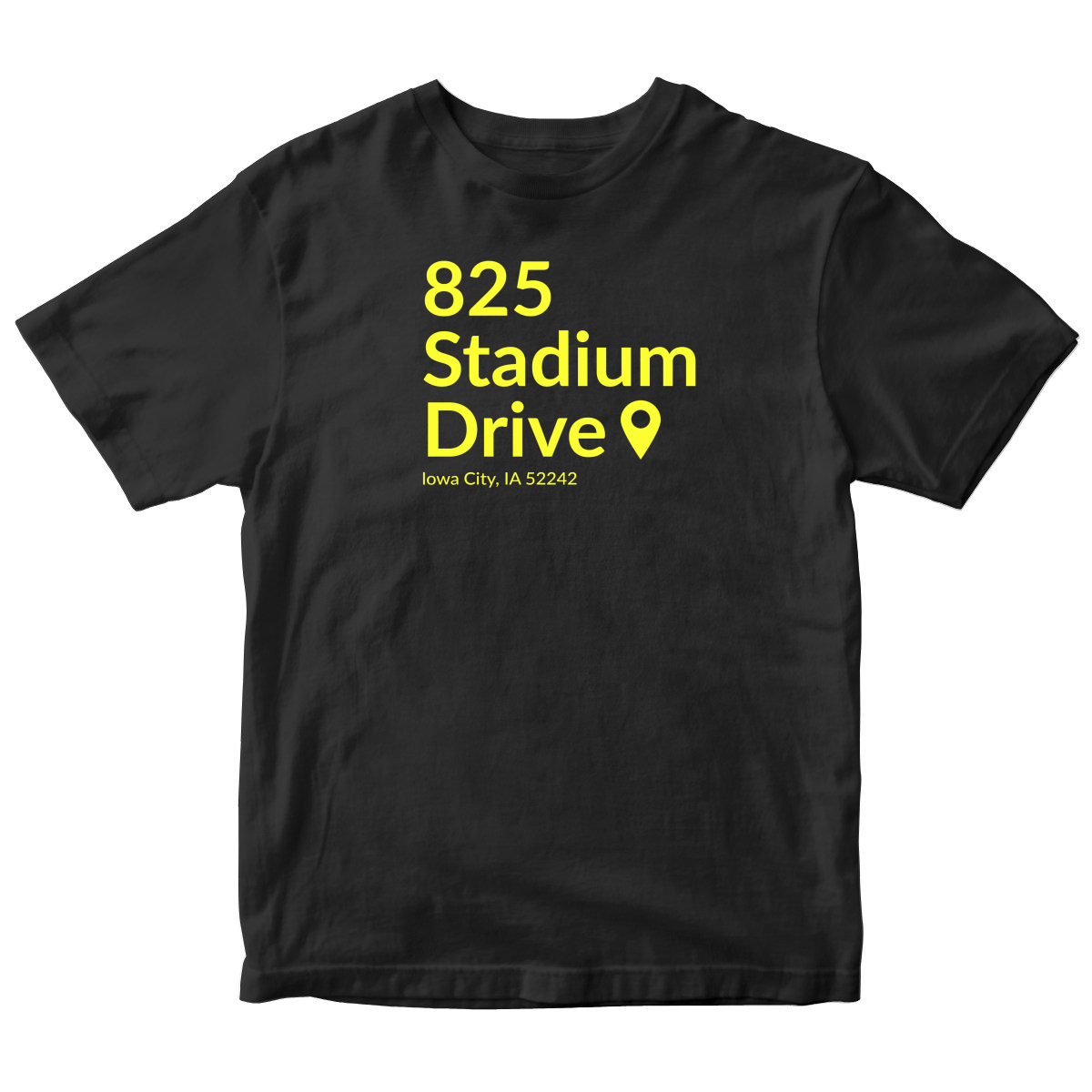 Iowa Football Stadium Kids T-shirt | Black