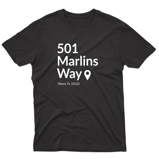 Miami Baseball Stadium  Men's T-shirt | Black