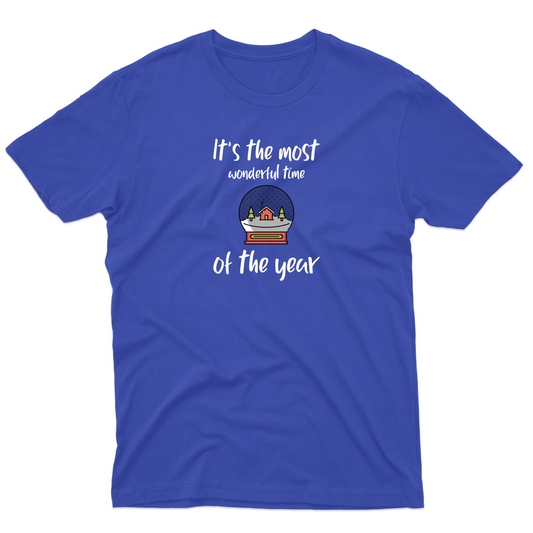 It is the Most Wonderful Time of the Year Men's T-shirt | Blue