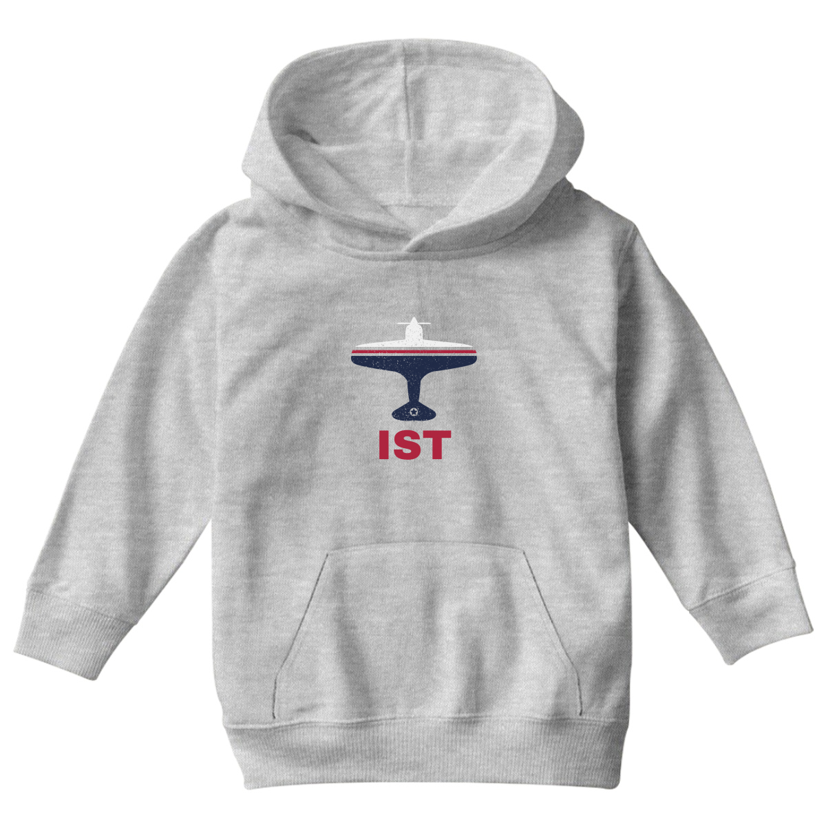 Fly Istanbul IST Airport Kids Hoodie | Gray