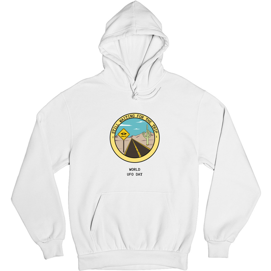 Still Waiting for The Trip Unisex Hoodie | White