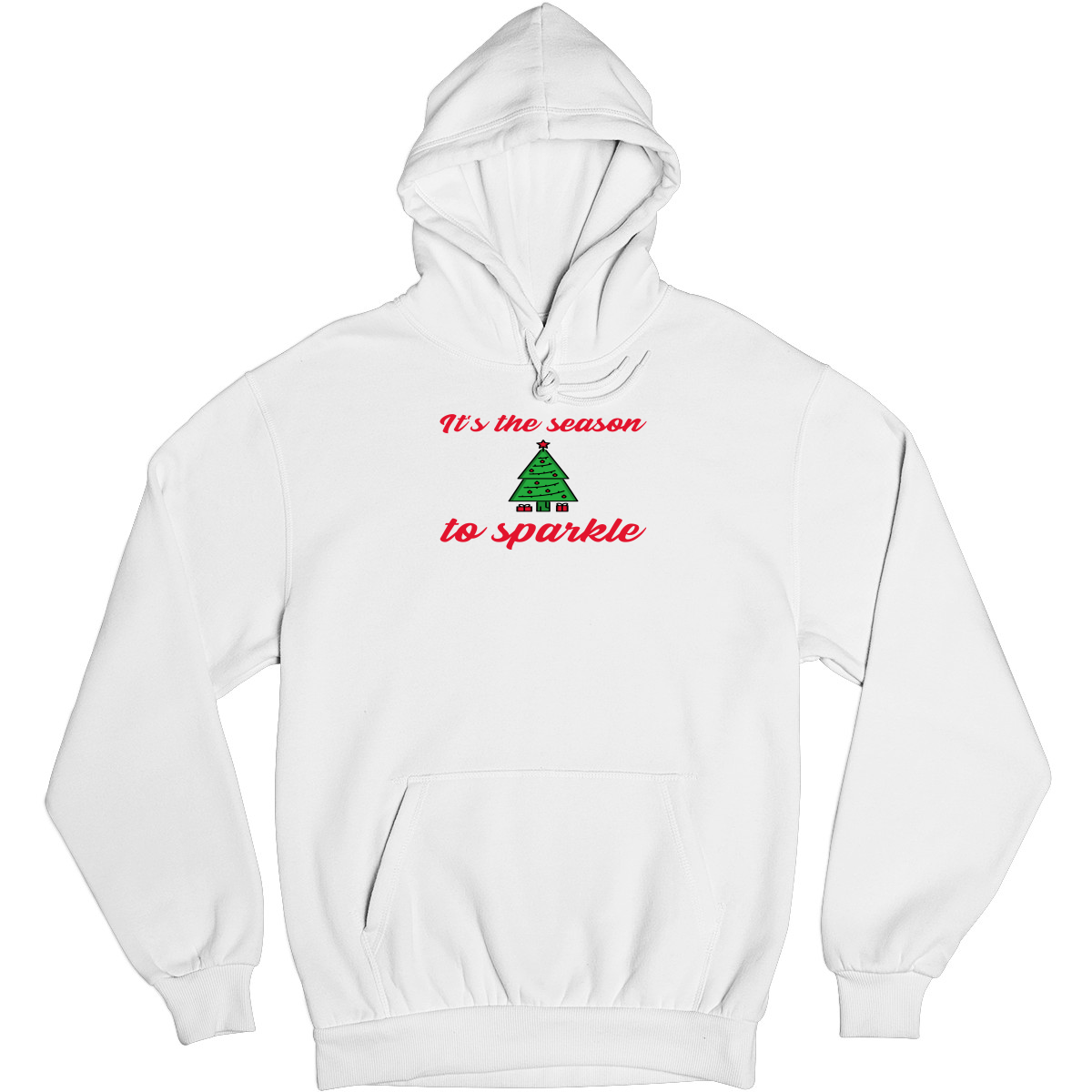 It is the Season to Sparkle Unisex Hoodie | White