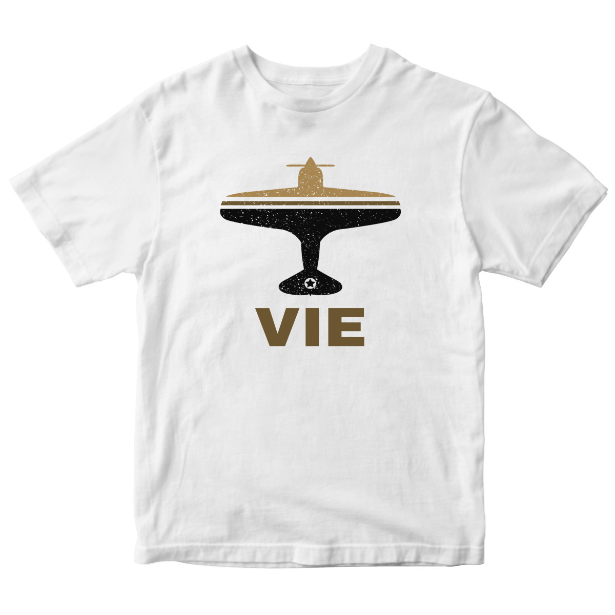 Fly Vienna VIE Airport Kids T-shirt | White