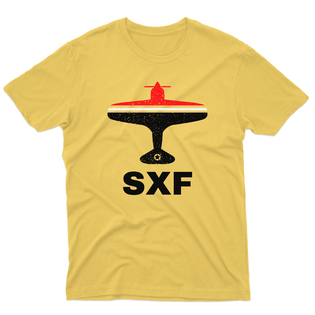 Fly Berlin SXF Airport Men's T-shirt | Yellow