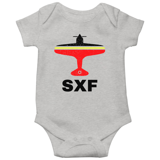Fly Berlin SXF Airport Baby Bodysuits | Gray