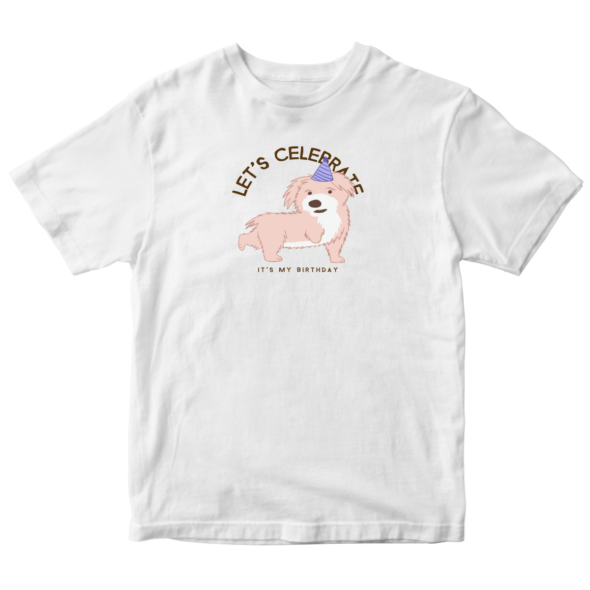 Let's Celebrate It is My Birthday Toddler T-shirt | White