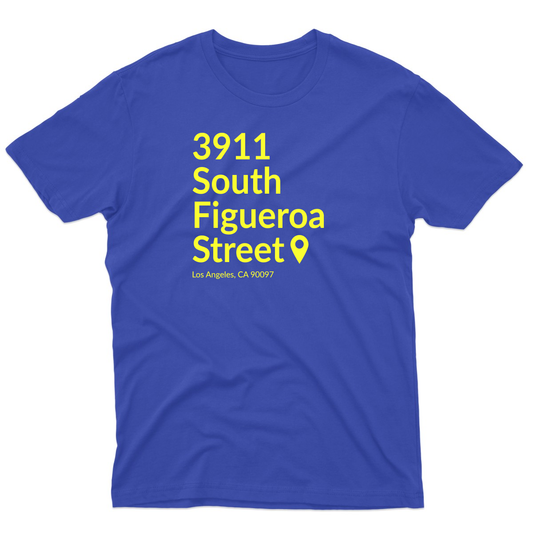 Los Angeles Football Stadium Men's T-shirt | Blue
