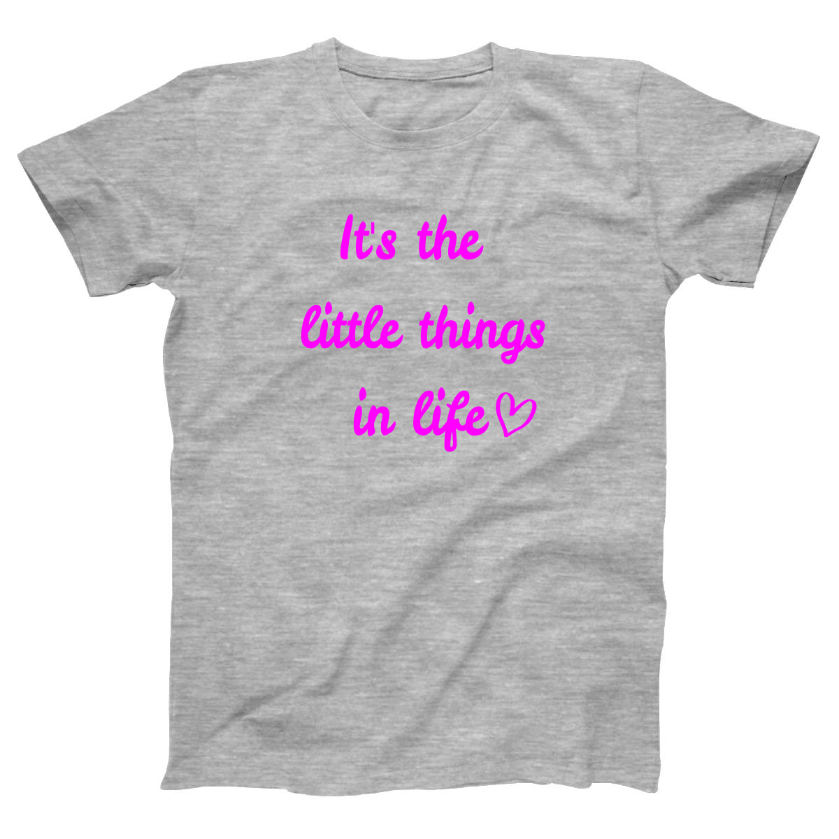 It's The Little Things In Life Women's T-shirt | Gray