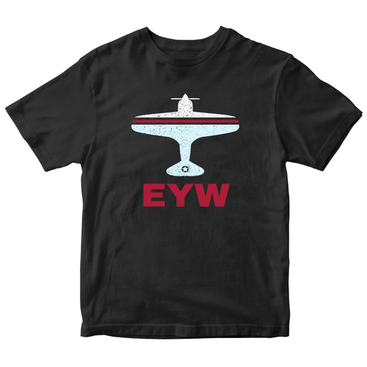 Fly Key West EYW Airport Kids T-shirt | Black