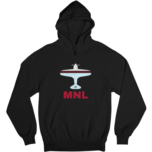 Fly Manila MNL Airport Unisex Hoodie | Black