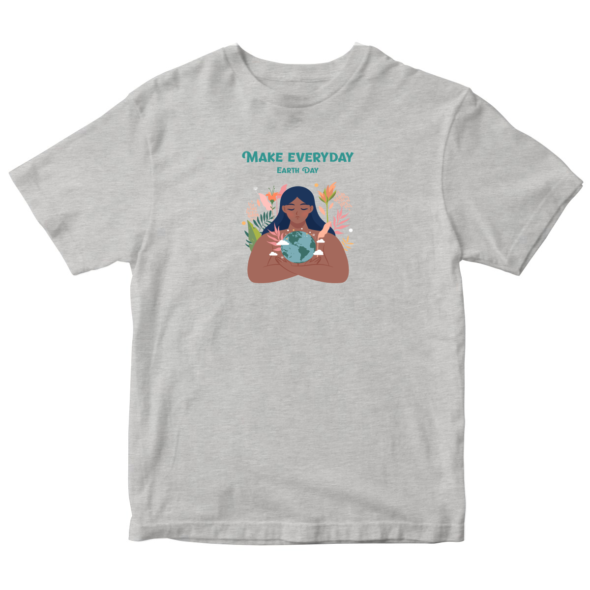 Earth Day Everyday Kids T-shirt | Gray