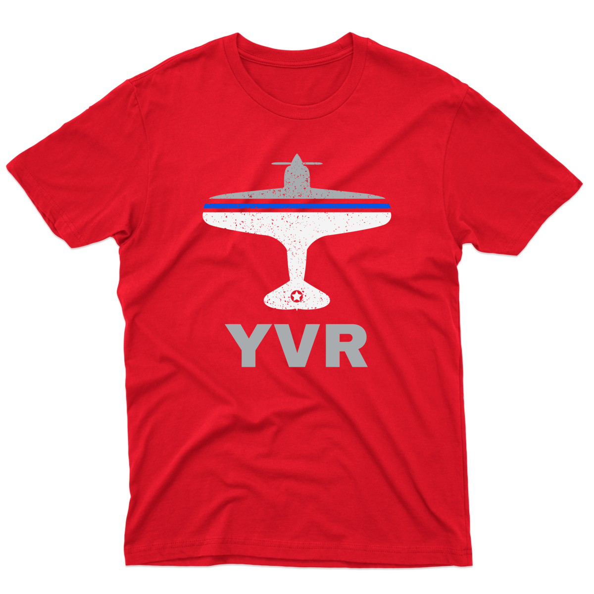 Fly Vancouver YVR Airport Men's T-shirt | Red