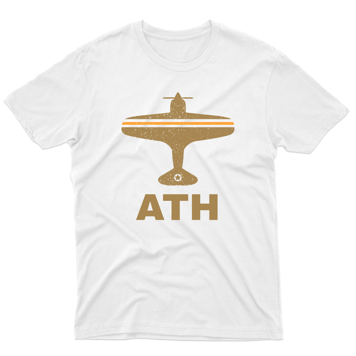 Fly Athens ATH Airport Men's T-shirt | White