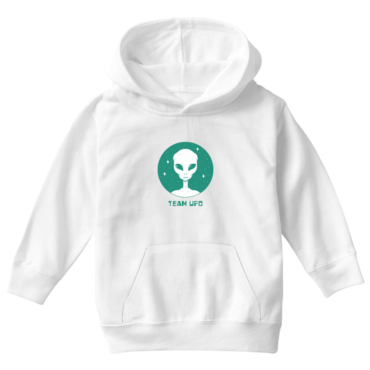 Team UFO Kids Hoodie | White