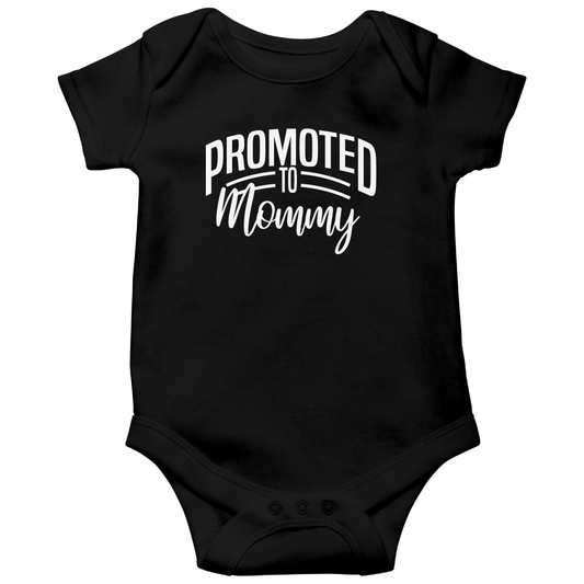 Promoted to Mommy Baby Bodysuits | Black
