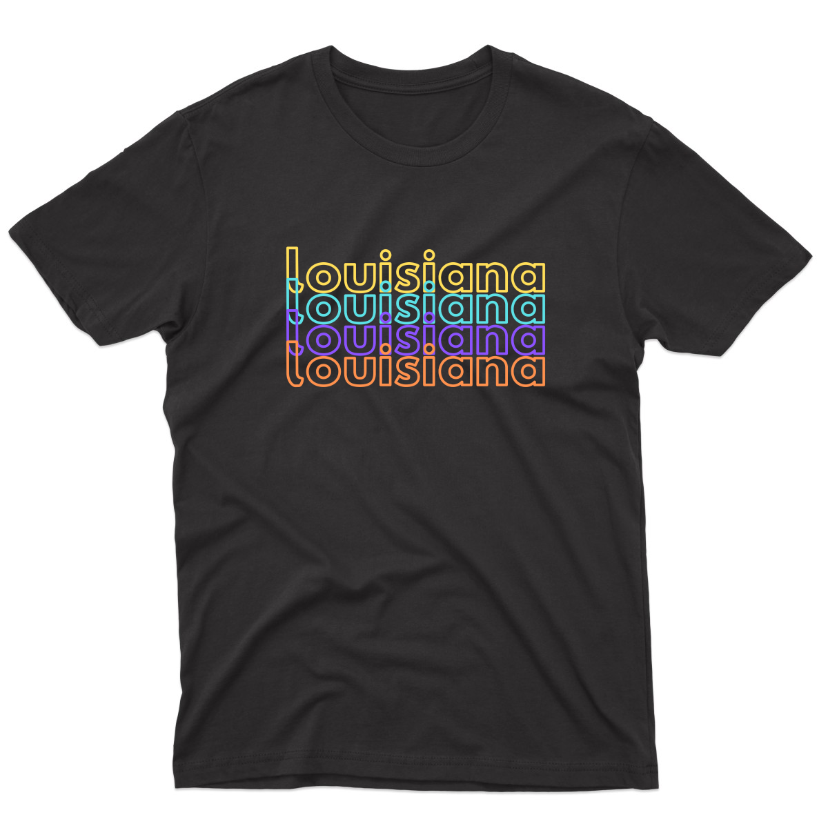 Louisiana Men's T-shirt | Black