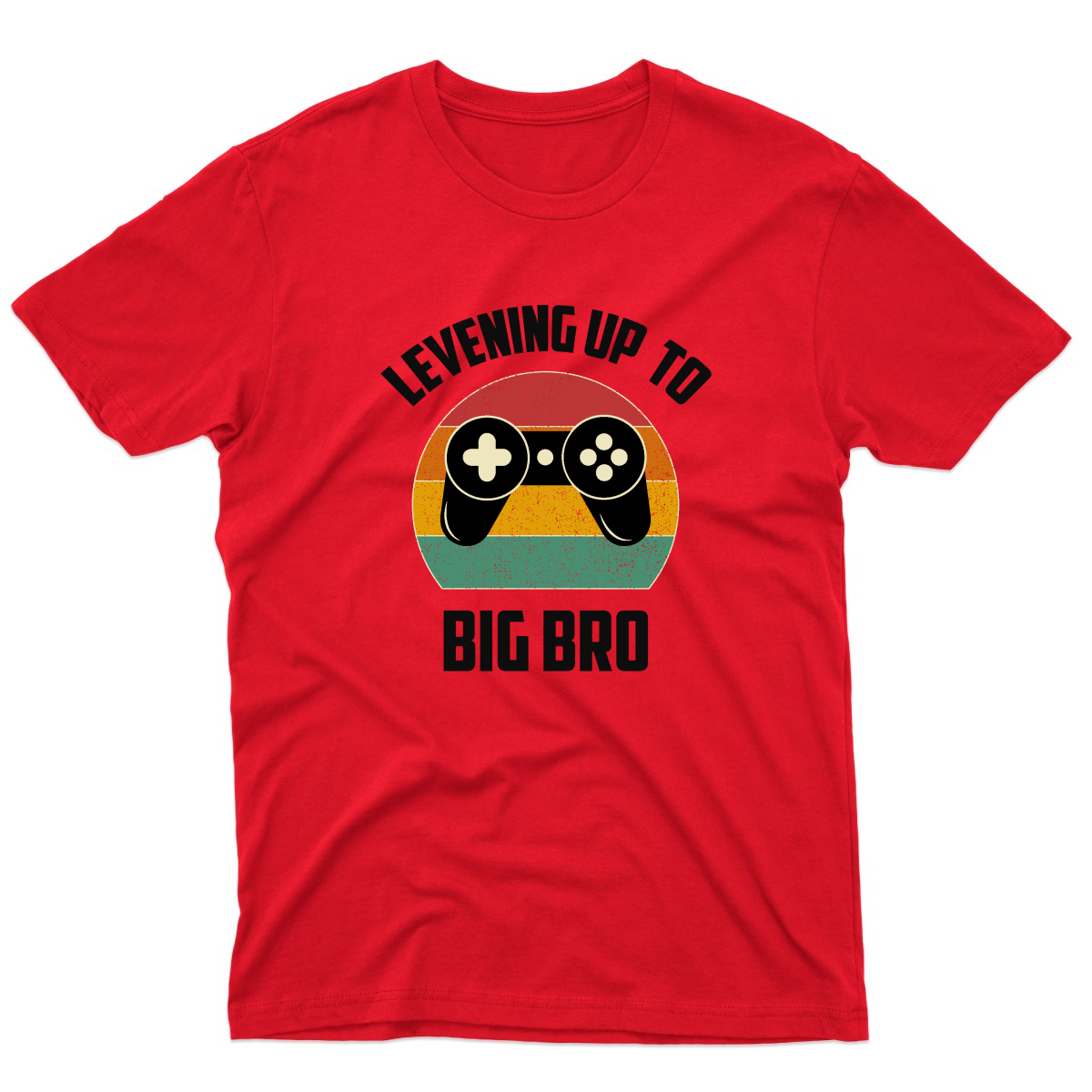 Leveling Up To Big Bro-2 Men's T-shirt | Red