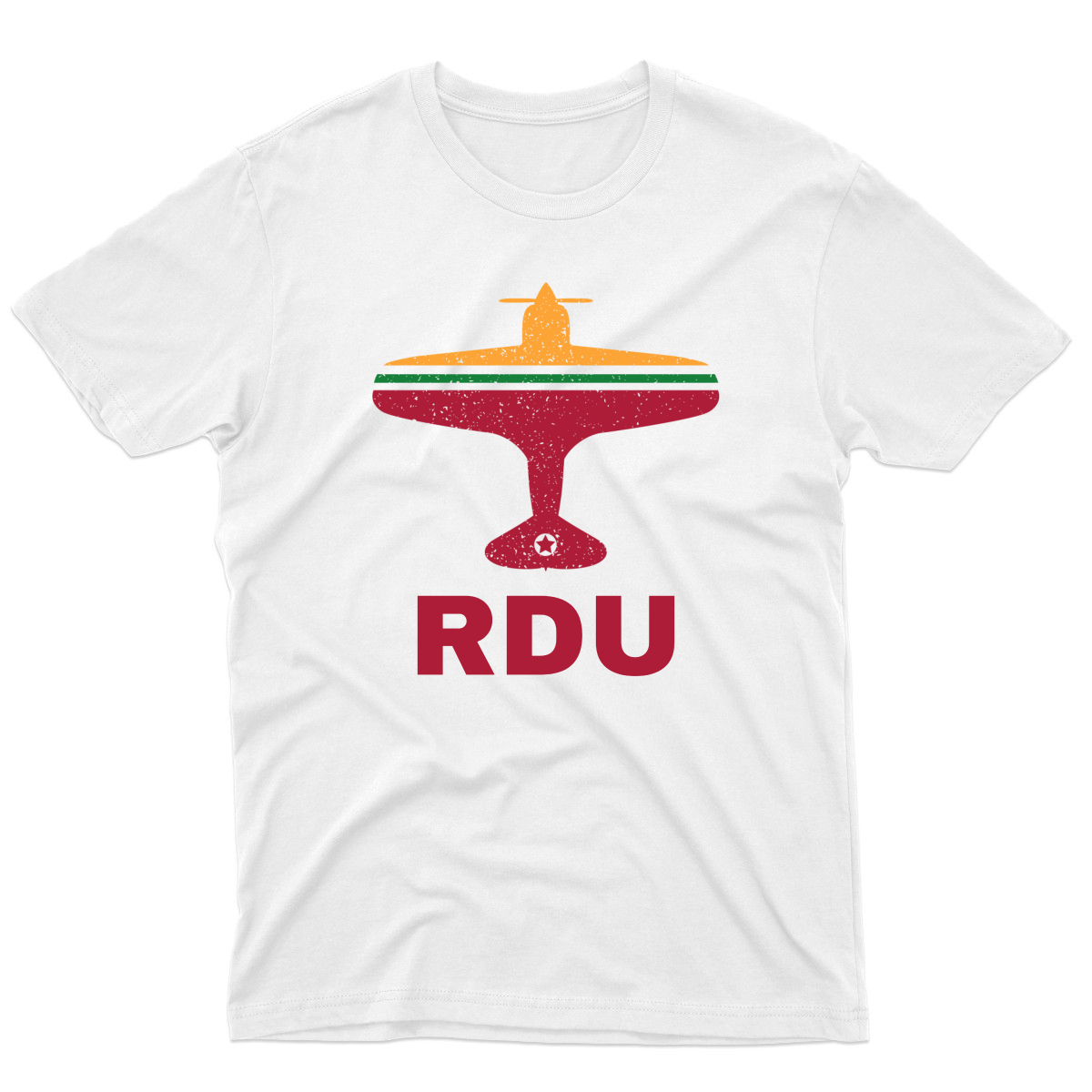 Fly Raleigh-Durham RDU Airport Men's T-shirt | White