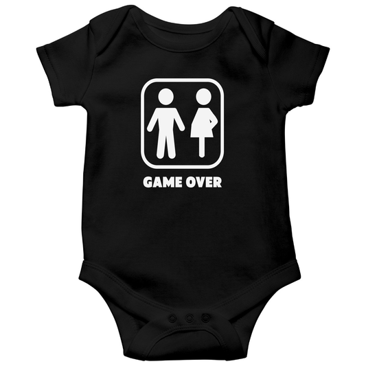 Game Over  Baby Bodysuits | Black