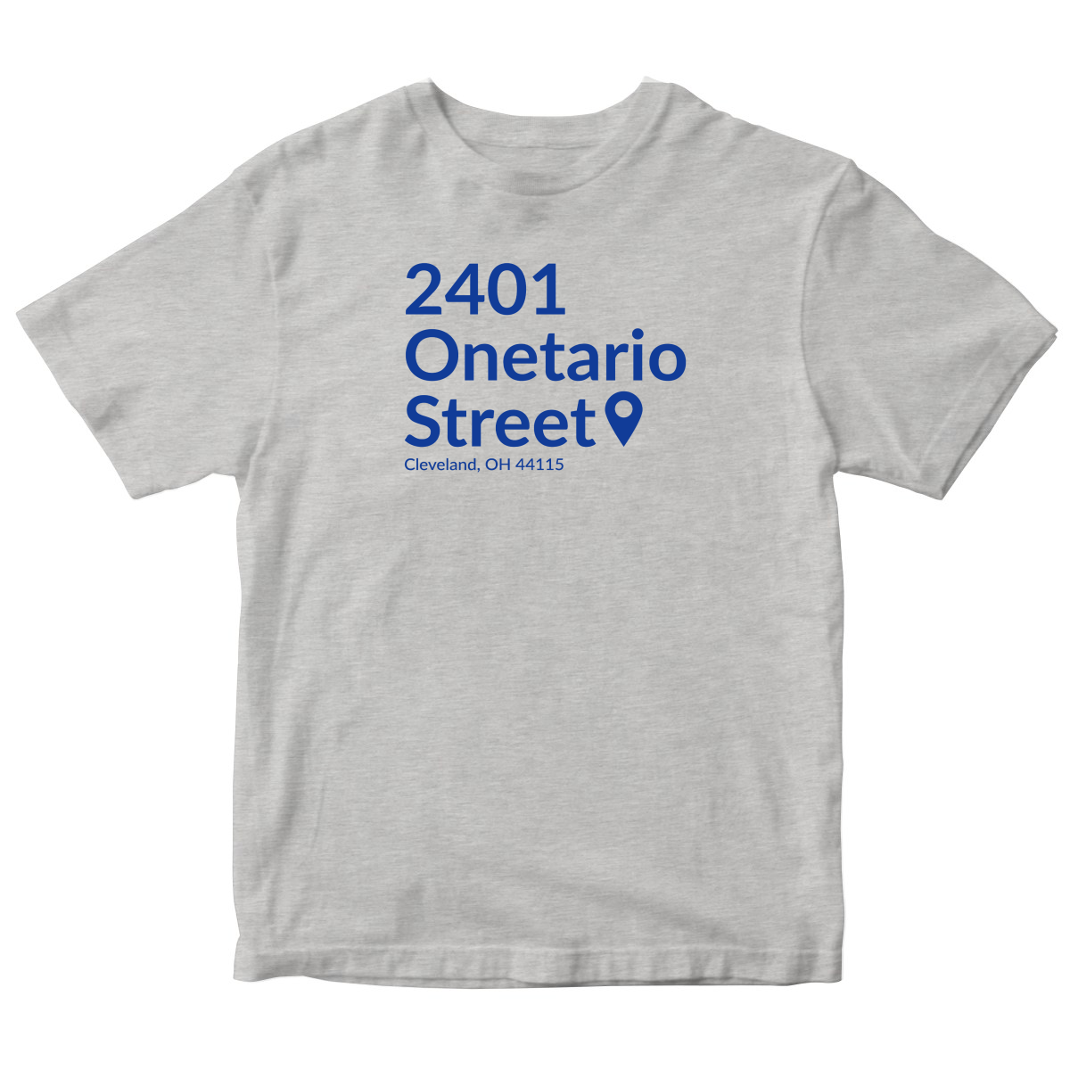 Cleveland Baseball Stadium Kids T-shirt | Gray