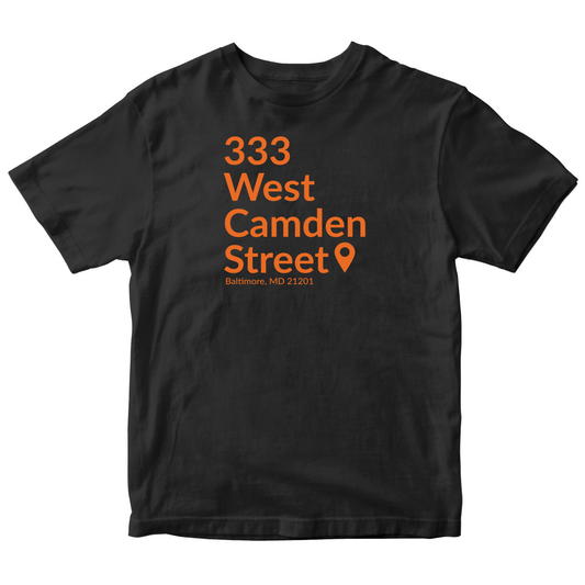 Baltimore Baseball Stadium Toddler T-shirt | Black