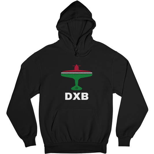 Fly Dubai DXB Airport Unisex Hoodie | Black