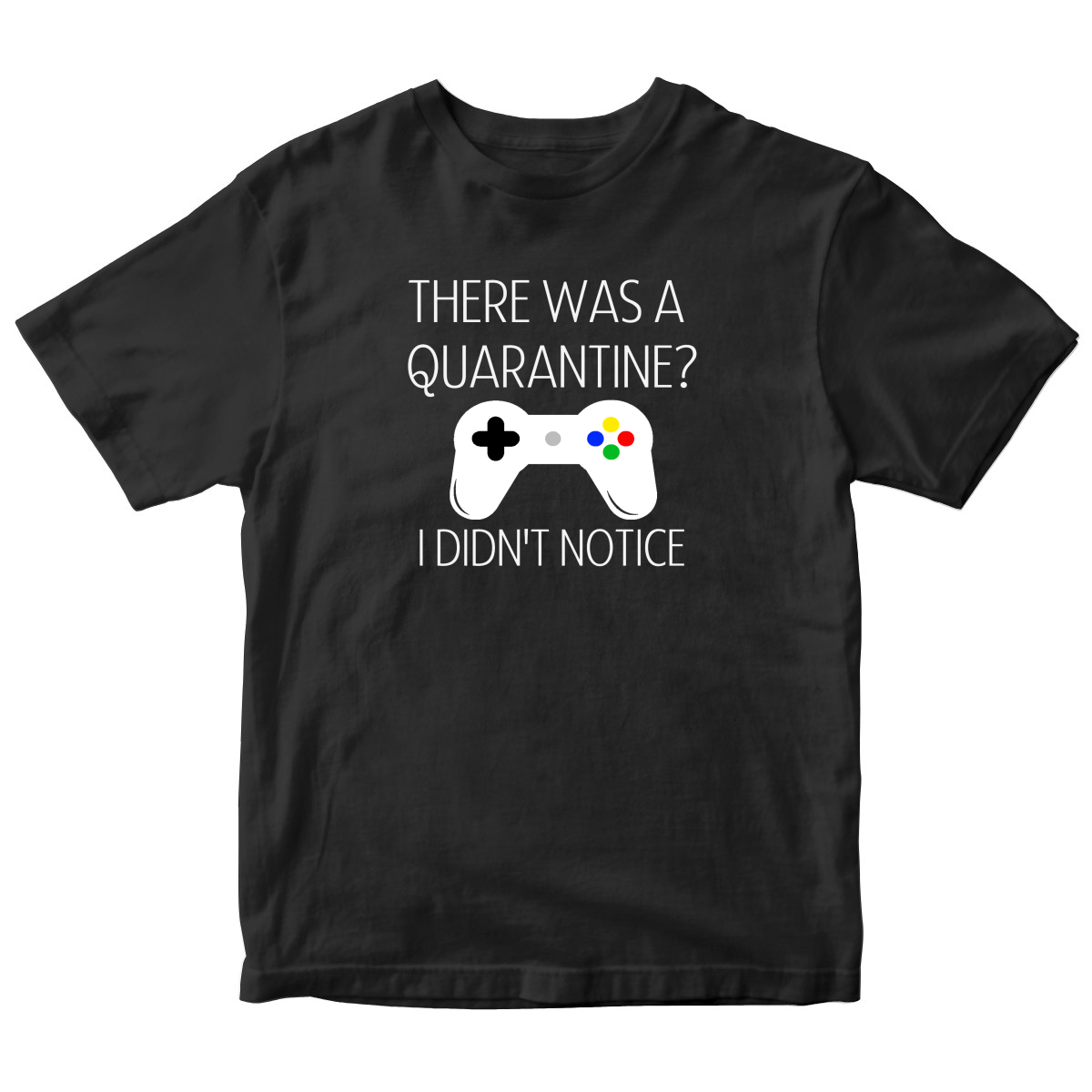 THERE WAS A QUARANTİNE Kids T-shirt | Black