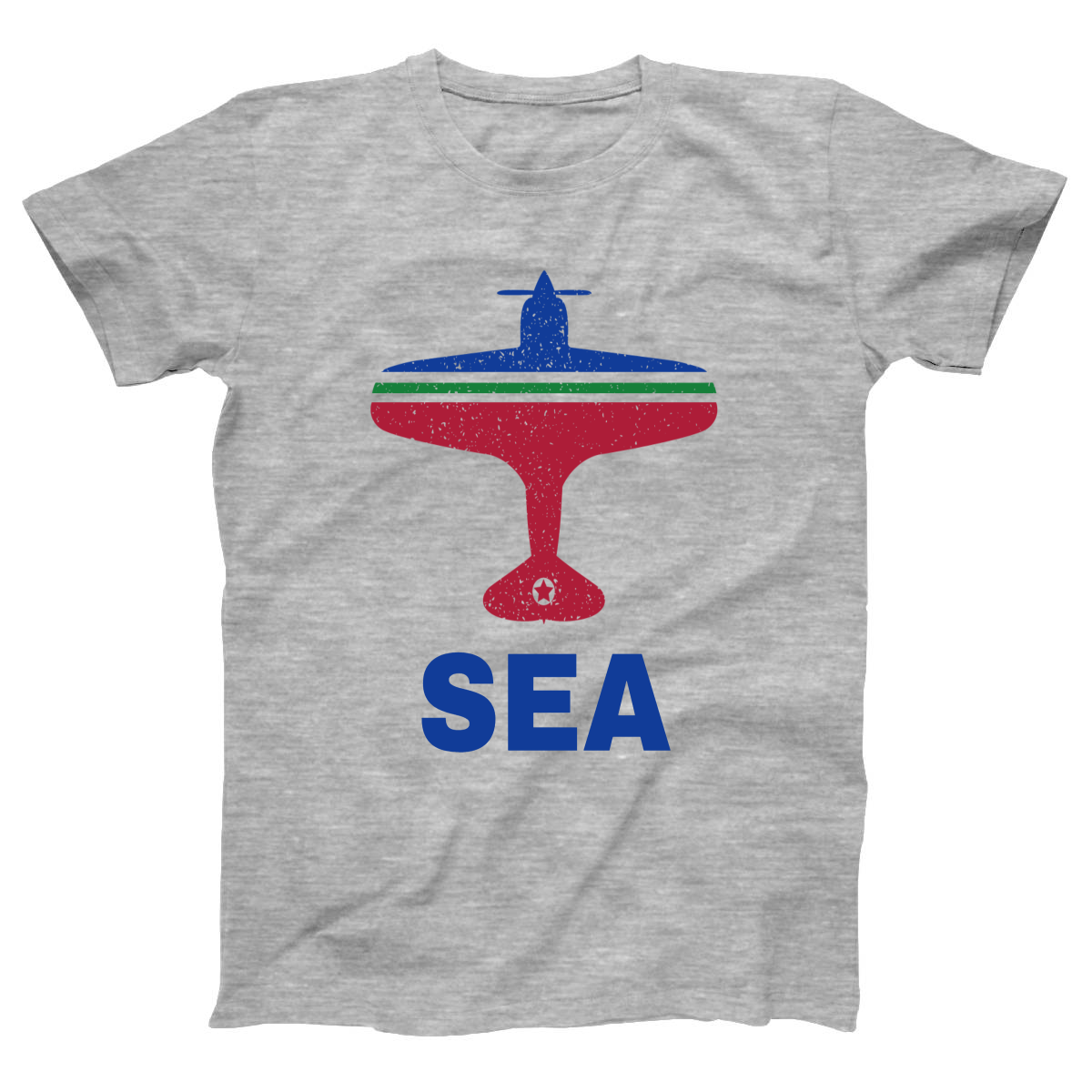 Fly Seattle SEA Airport Women's T-shirt | Gray