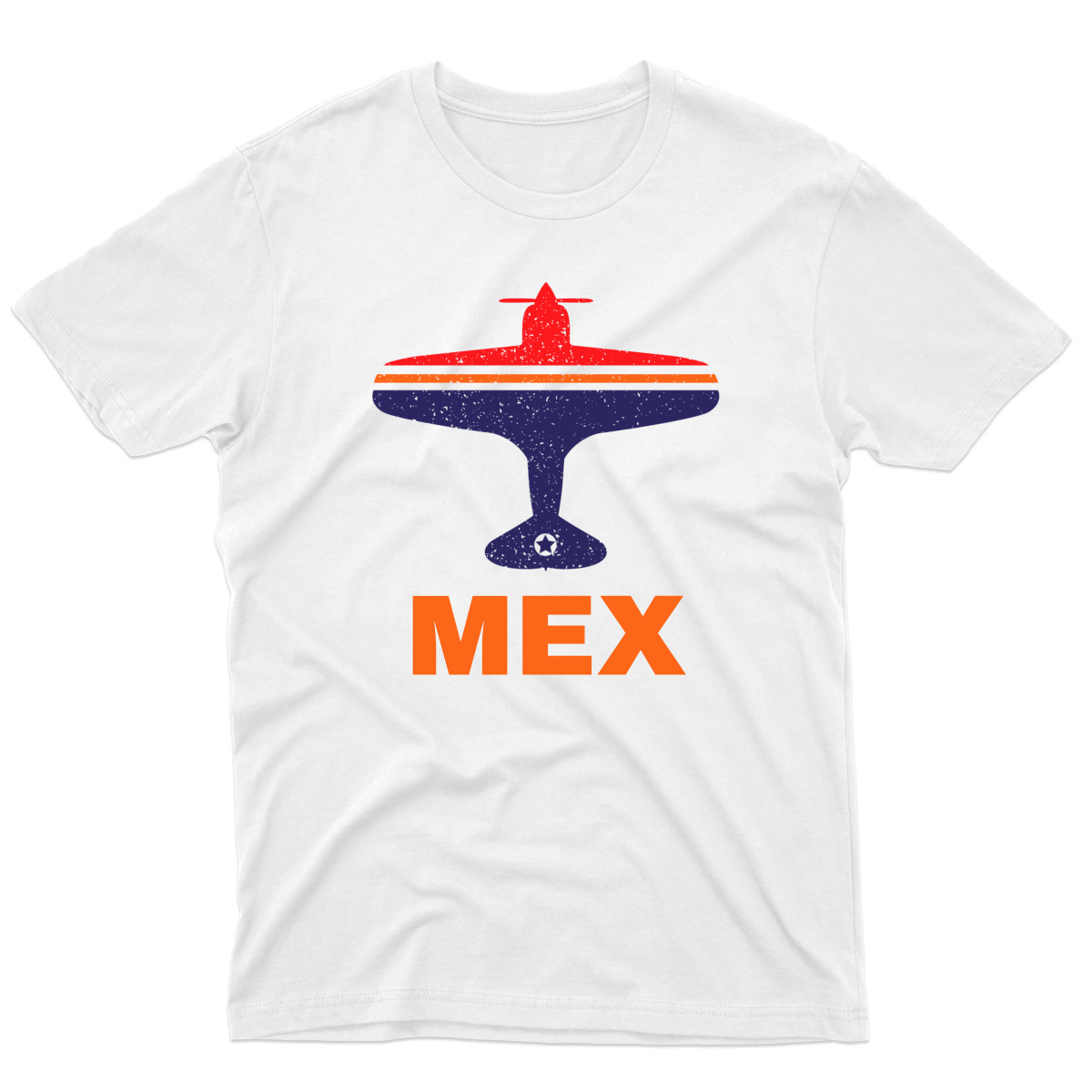 Fly Mexico City MEX Airport  Men's T-shirt | White