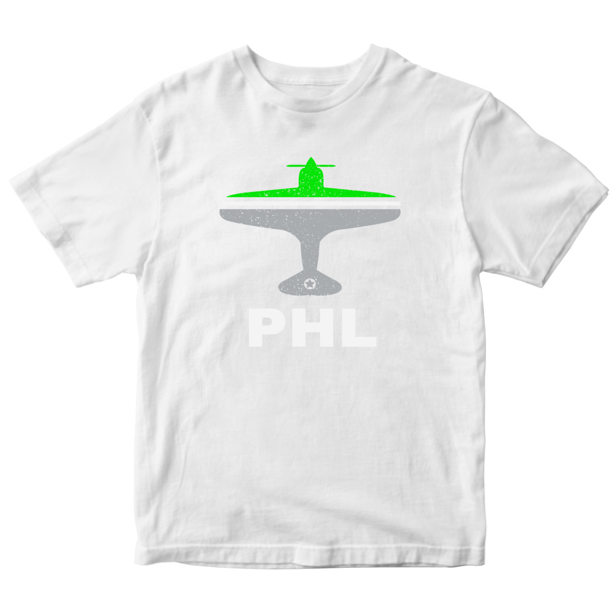 Fly Philadelphia PHL Airport Kids T-shirt | White