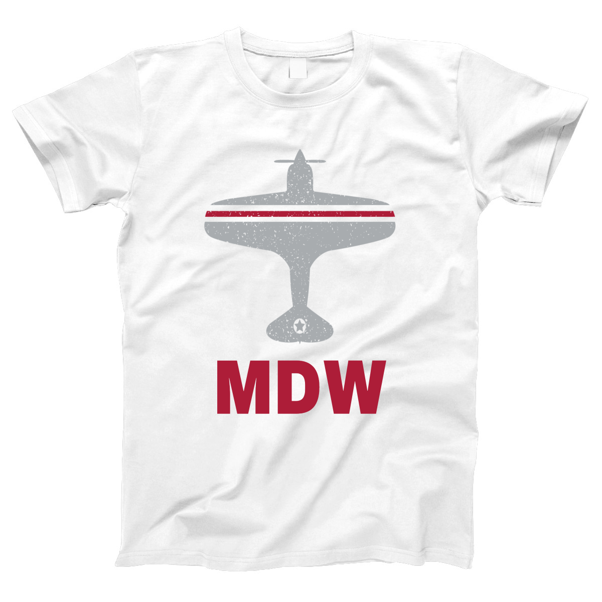 Fly Chicago MDW Airport Women's T-shirt | White