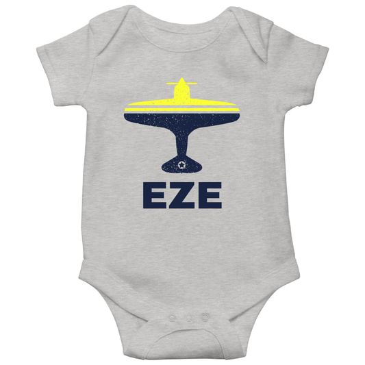 Fly Buenos Aires EZE Airport Baby Bodysuits | Gray