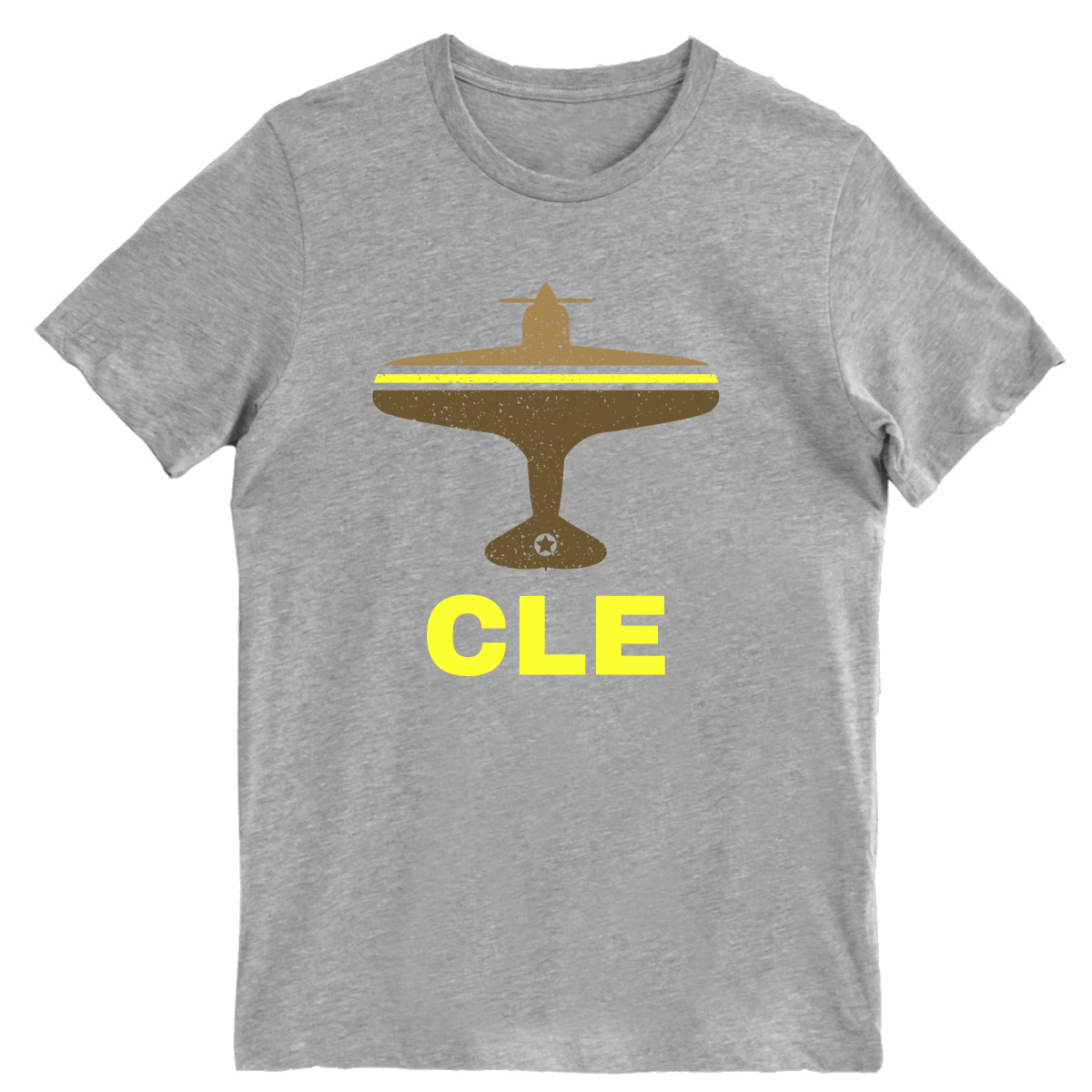 Fly Cleveland CLE Airport Men's T-shirt | Gray