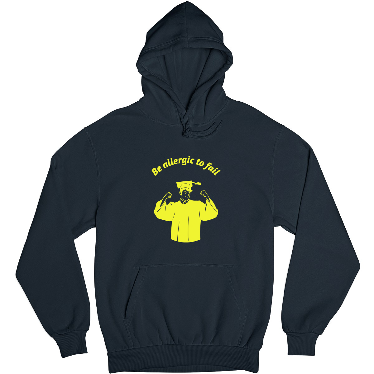 Be Allergic To Fail, Addicted To Success Unisex Hoodie | Navy