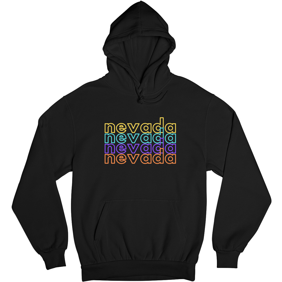 Nevada Unisex Hoodie | Black