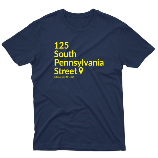 Indiana Basketball Stadium  Men's T-shirt | Navy