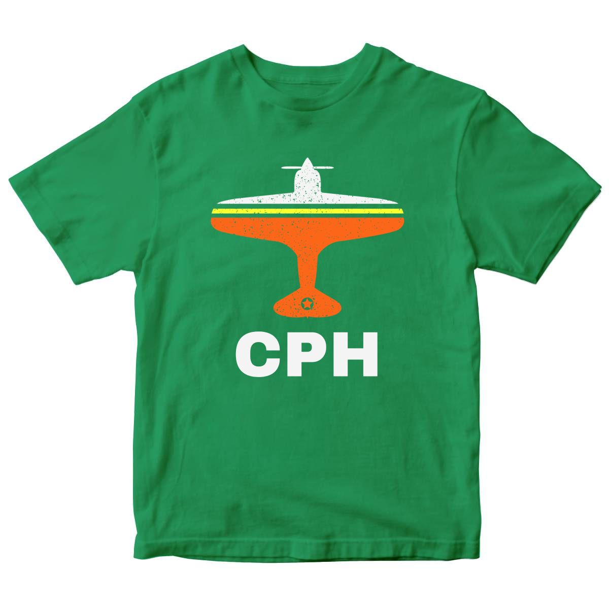 Fly Copenhagen CPH Airport Kids T-shirt | Green