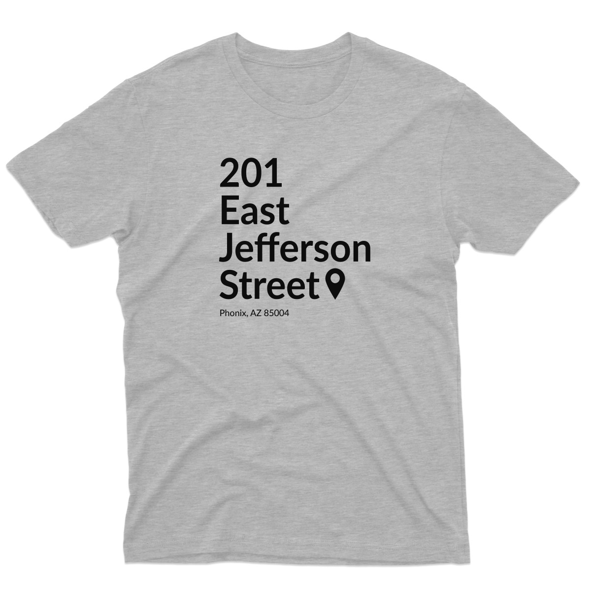 Phoenix Basketball Stadium Men's T-shirt | Gray