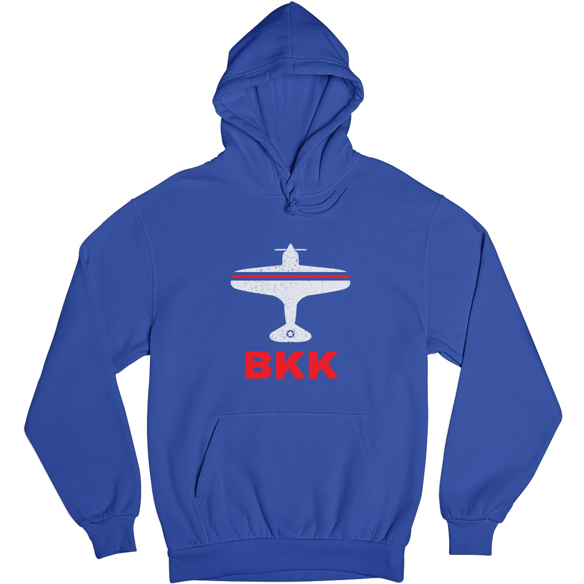 Fly Bangkok BKK Airport Unisex Hoodie | Blue