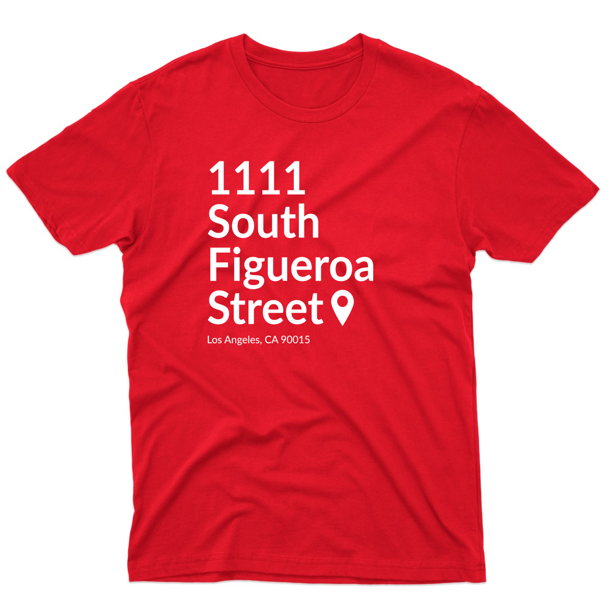 Los Angeles Basketball Stadium Men's T-shirt | Red