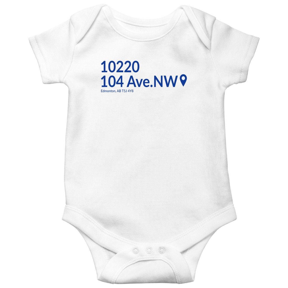 Edmonton Hockey Stadium Baby Bodysuits | White