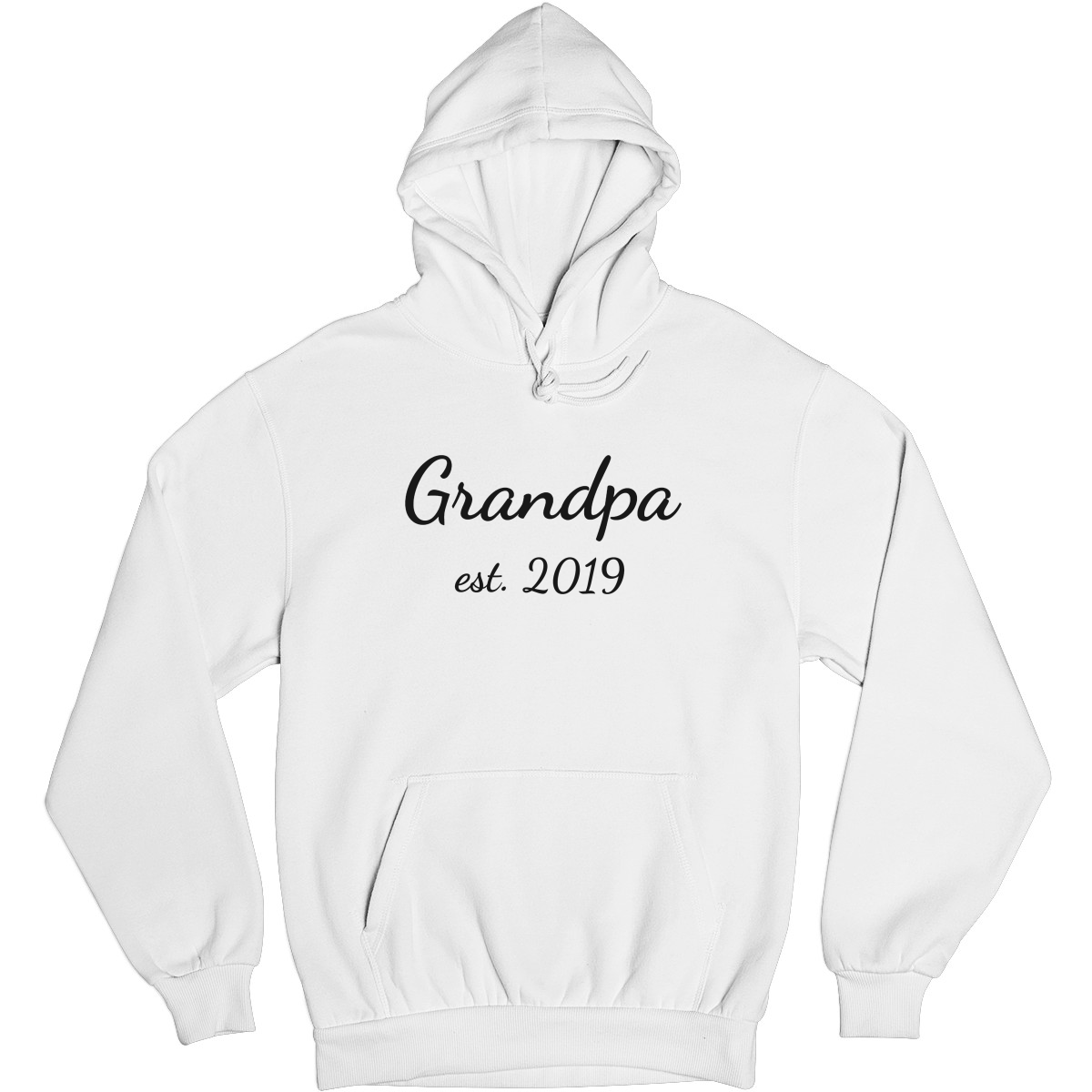 Grandpa Est Shirt 2019 Unisex Hoodie | White