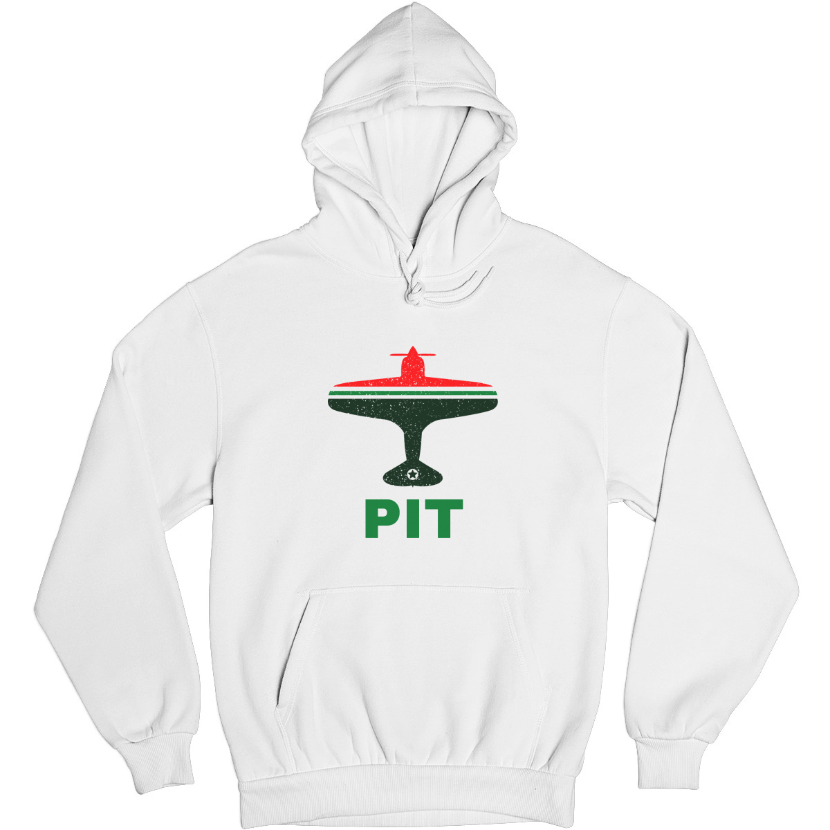 Fly Pittsburgh PIT Airport Unisex Hoodie | White